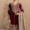 Fox Georgette Red Sharara Suit