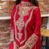 Chinon Silk Top Plazzo & Dupatta Set