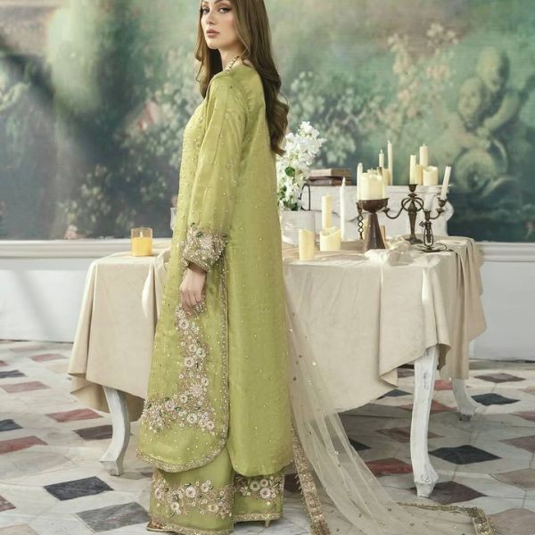 Premium Designer Party Wear Chinon Silk Top Plazzo & Dupatta Set (7)